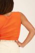 Oranje hartvormige halslijn top | My Jewellery