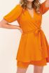 Oranje jurk met laagjes & pofmouw | My Jewellery