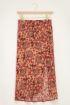 Midi rok bloemen