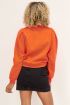 Oranje sweater met V shape | My Jewellery