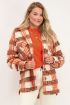Oranje teddy jack met ruiten | Jassen | My Jewellery
