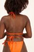 Oranje triangel bikini top met strikdetail | My Jewellery