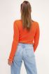 Oranje trui met rib structuur | My Jewellery
