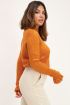 Oranje trui met ruffle mouw | Truien | My Jewellery