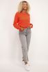Oranje trui met ruffle mouw | Truien | My Jewellery