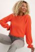Oranje trui met ruffle mouw | Truien | My Jewellery
