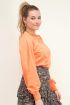 Oranje sweater hoge hals