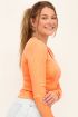 Oranje vest met rib structuur | My Jewellery