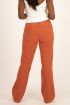 Oranje wijdvallende pantalon linnen look | My Jewellery