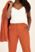 Oranje wijdvallende pantalon linnen look | My Jewellery