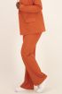 Oranje wijdvallende pantalon linnen look | My Jewellery