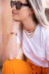 Oranje gevlochten ketting | My Jewellery 