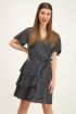 Zwarte jurk met stippenprint