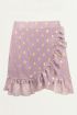 Overslagrok met gouden stippen, ruffle rok