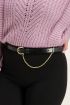 Leren riem met goudkleurige ketting | My Jewellery