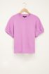 Paars oversized shirt met elastische mouwen | My Jewellery