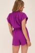 Paarse playsuit linnen look | My Jewellery