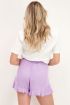 Paars shortje met ruffle | My Jewellery