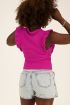 Paars T-shirt met ruffles | My Jewellery
