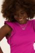 Paars T-shirt met ruffles | My Jewellery