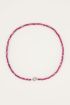 Paarse kralen ketting met slotje | My Jewellery