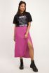 Donkerroze midi rok met knoopjes | My Jewellery