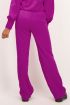 Paarse pantalon satijnen look