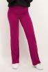 Paarse straight fit broek
