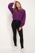 Paarse sweater met love print