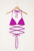 Lila Triangel-Bikinioberteil mit Bindedetail | My Jewellery