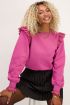 Purple sweater with lace shoulder detailing | My Jewellery