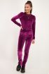 Paarse velvet legging met split | Broek | My Jewellery