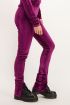 Paarse velvet legging met split | Broek | My Jewellery