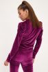 Paarse velvet top met pofmouwen | Velvet top| My Jewellery