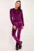 Paarse velvet top met pofmouwen | Velvet top| My Jewellery