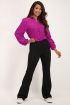 Paarse blouse met verticaal structuur