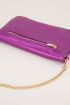 Paarse schoudertas met goudkleurige rits | My Jewellery