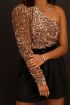 Roze one shoulder top met pailletten | My Jewellery
