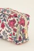 Pale pink toiletry bag with floral print | My Jewellery
