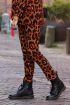 Pantalon luipaard cognac
