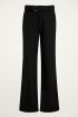 Zwarte pantalon met riem | Wijde pantalon My Jewellery