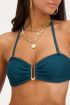 Petrol blue bandeau bikini top | My Jewellery