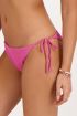 Pink bikini bottoms with rib and ties | My Jewellery