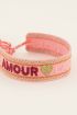 Roze bohemian armband amour | My Jewellery