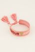 Roze bohemian armband amour | My Jewellery