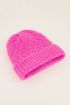 Roze muts met kabels | My Jewellery