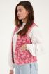 Pink padded gilet with flowers | My Jewellery