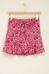 Pink floral print skort with belt | My Jewellery
