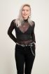 Mesh top stippen | doorschijnende top met stippen My Jewellery