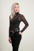 Mesh top stippen | doorschijnende top met stippen My Jewellery